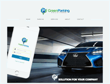 Tablet Screenshot of gogreenparkingsolutions.com